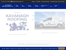 Tablet Screenshot of kavanagh-roofing.co.uk